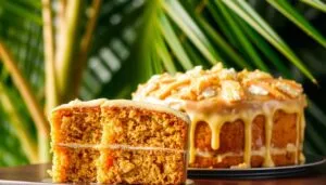 Tropical Carrot Pineapple Cake Hawaiian Pineapple Carrot Cake Carrot Cake with Pineapple and Hawaiian Flair Pineapple Carrot Cake Island Style Island Carrot Cake with Pineapple Pineapple Carrot Cake Inspired by Hawaii