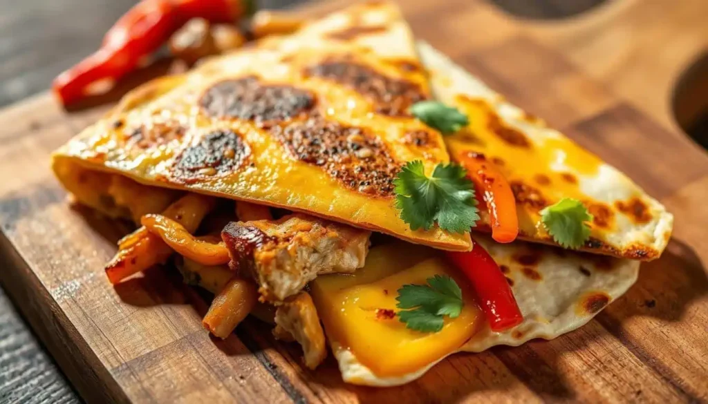 Chicken fajita quesadillas 3 Chicken fajita quesadillas
Tex-Mex quesadillas
Easy chicken quesadilla recipe
Chicken and bell pepper quesadillas
Cheesy fajita quesadilla