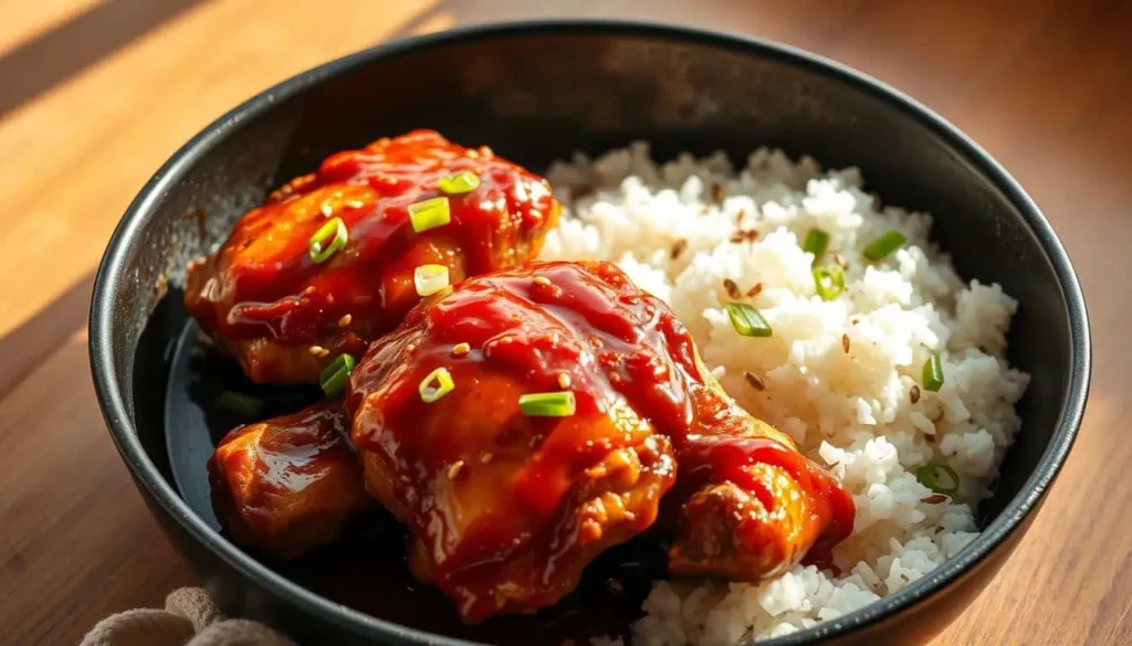 One-Pan Bold Honey BBQ Chicken Rice Easy BBQ Chicken and Rice Skillet Honey BBQ Chicken One-Pot Chicken Rice Recipe Quick Chicken and Rice Dinner